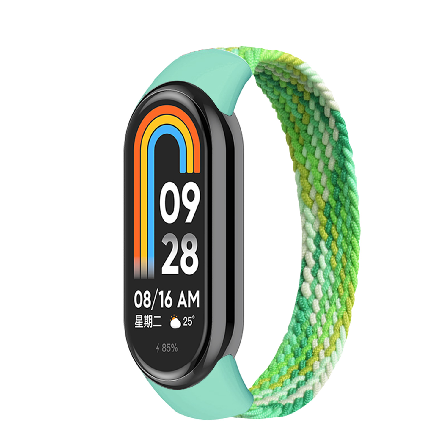 Braided Solo Loop for Xiaomi Mi Band 9 Strap Replacement accessories Elastic Nylon Watchbands correa bracelet for Miband9 8 NFC: 橄榄绿 / 4 - 6.9 Inches