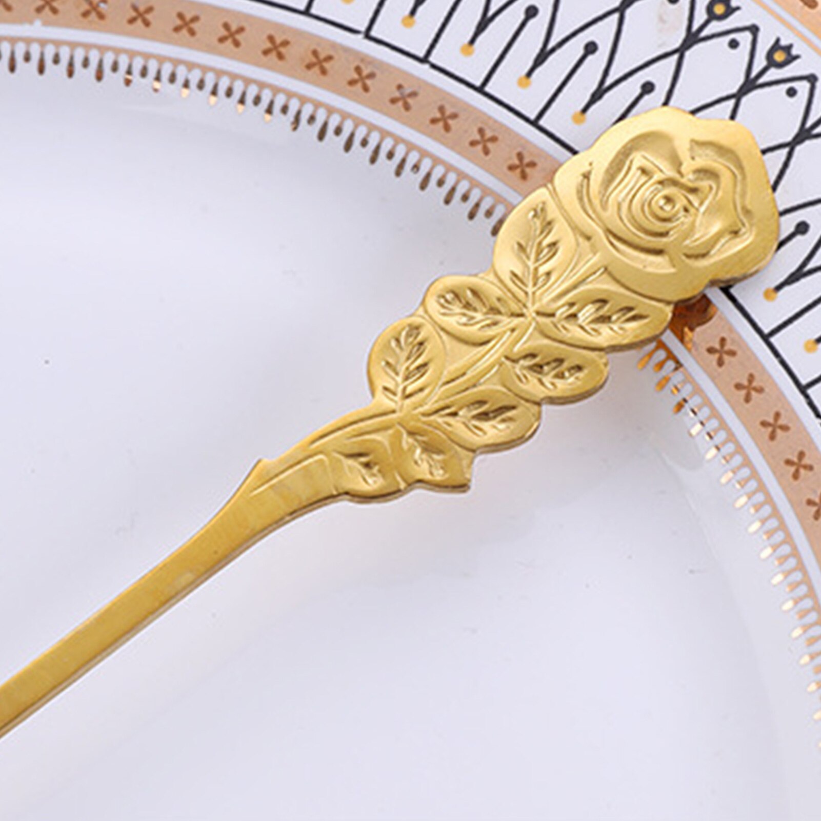 12 stuks koffielepels set, 16,7 inch gouden theelepels lang