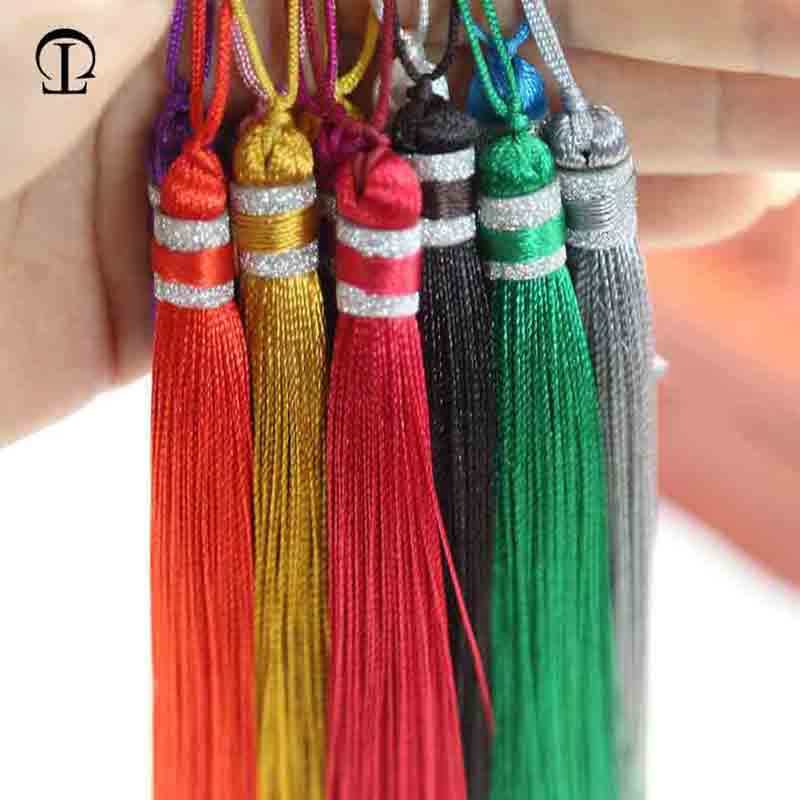 12pcs/lot chineseKnot tassels silk fringe bangs flower tassel trim decorative tassels for curtains home decoration accessories