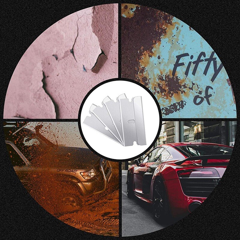 20 Pieces Single Edge Cutter Blade Box Carton Cutter Replacement Blades, Glass and Paint Scraper Razor Blades