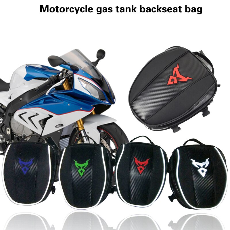 Motorcykel brændstoftaske håndtaske motorcykel multifunktionelt bagsæde universeltaske
