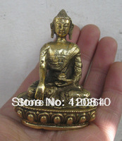 Kleine bronzen draak tuniek boeddhabeeld