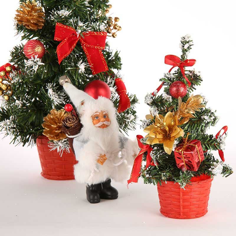 Mini Christmas Tree Xmas Artificial Tabletop Decorations Festival Miniature Tree Home Room Desktop Ornaments Children .