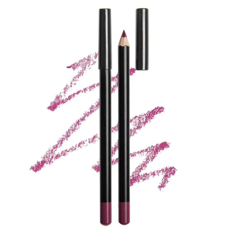 Bivanfe 15 Colors Matte Wood Lipliner Pencil Waterproof Long Lasting Vegan Lip Liner Pen Makeup Tool: 06