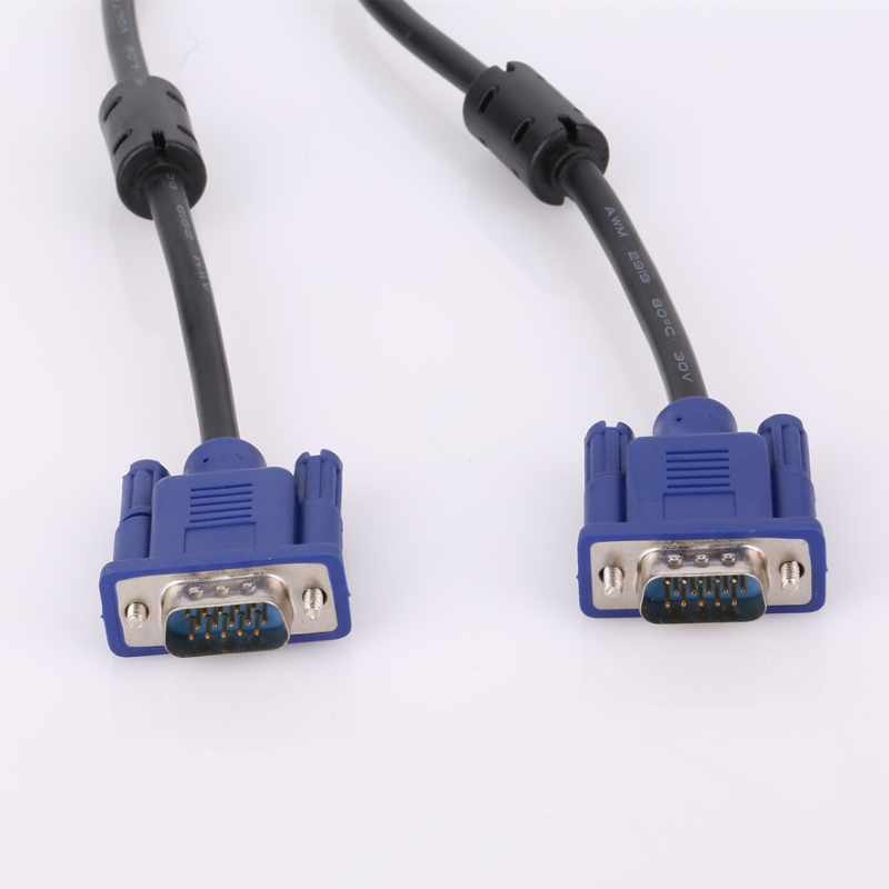 1.5m vga till vga-kabel 15 -stifts hane till hane förlängningskonverteringskontakt för datorskärm projektor pc tv-adapter