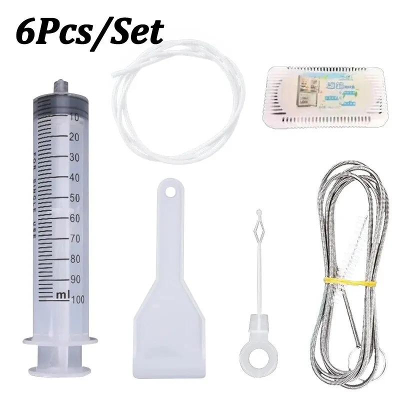 5/6 pz Frigorifero Foro di Scarico stucco di Rimozione Frigo Foro Spazzola Uscita Acqua più pulito per La Casa Pulito Draga Strumenti di Pulizia: Viola