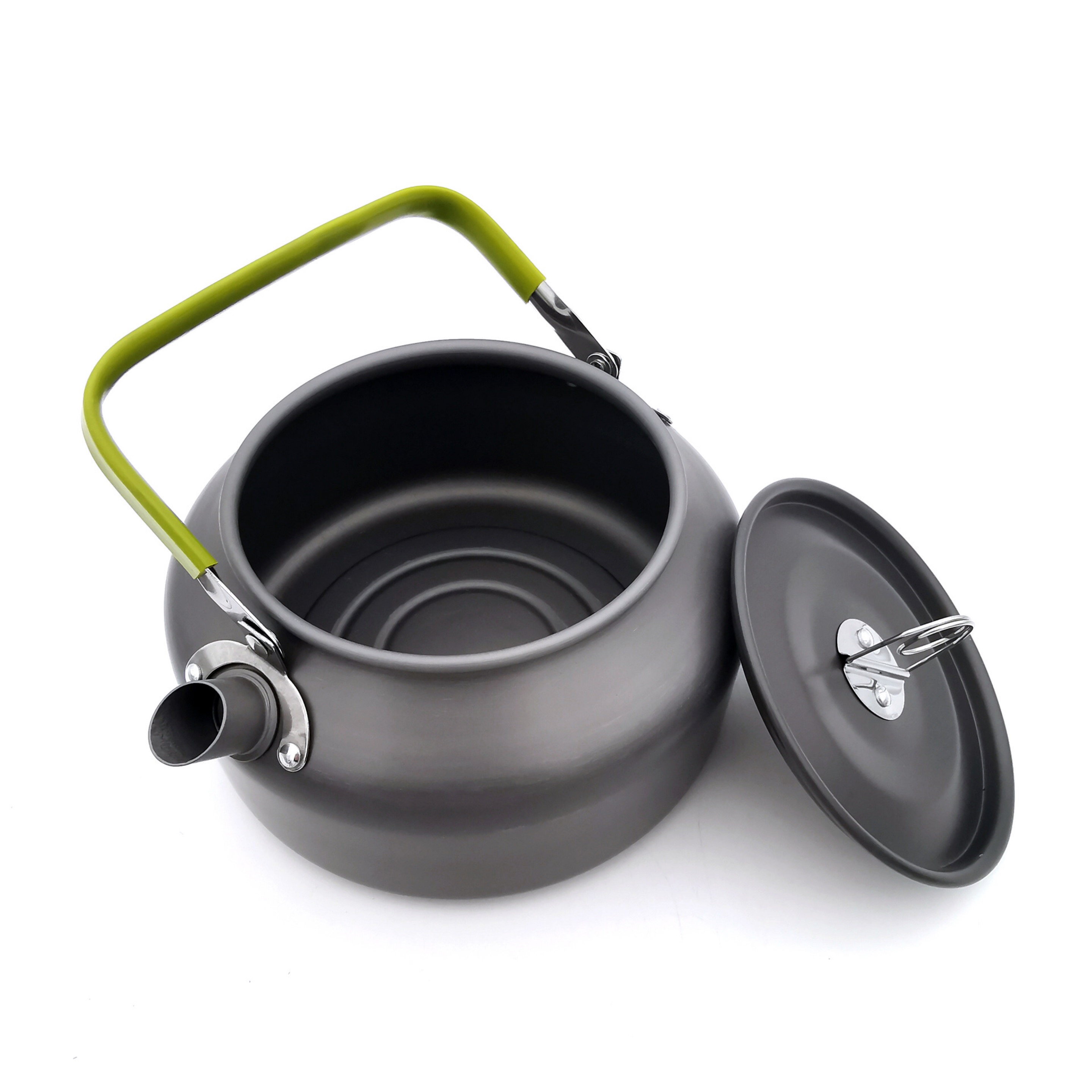K & en utomhus 800ml kaffe tekanna camping vattenkokare vandring picknick bbq vattenkokare vattenkruka aluminium bekväm att använda
