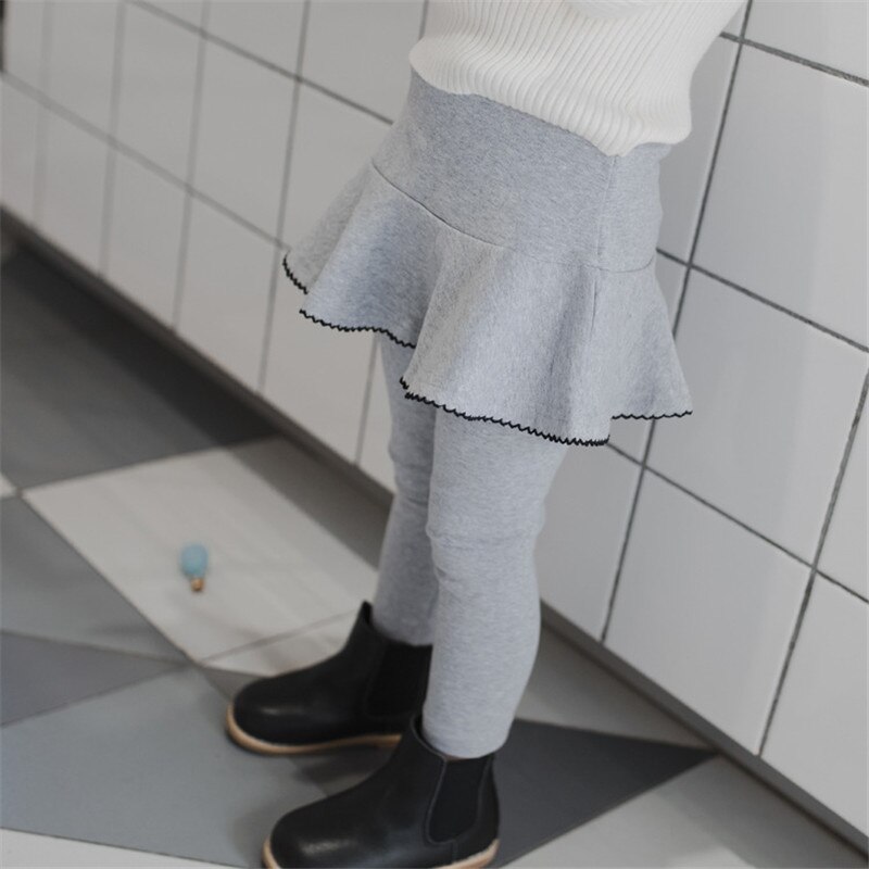 1-6T Peuter Kid Baby Meisje Kleding Lente Ruches Broek Rok Elegante Bandage Stretch Leggings Leuke Zoete Partij club Broek