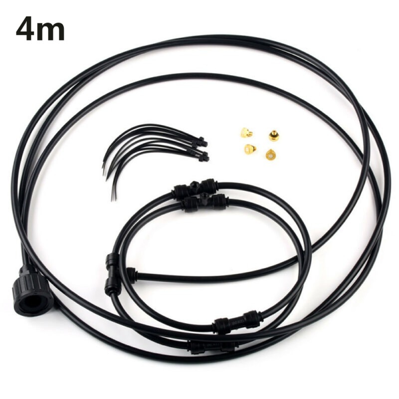 Outdoor Mist Fan Cooling System Cool Mister Kit 4m For Patio Garden Greenhouse Irrigation Humidifier Irrigation System Spray.