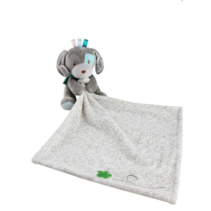Lovely Toddler Baby Security Blanket Infant Appease Towel Play Hanging Cute Animal Doll Comforter: Gray