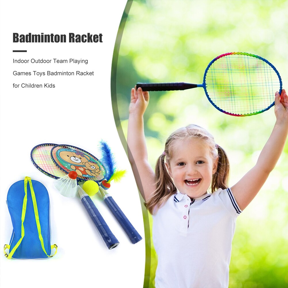 Sportartikelen Shuttle Racket Spelen Games Badminton Racket Kinderen Voor Veiligheid Oefening Accessoires