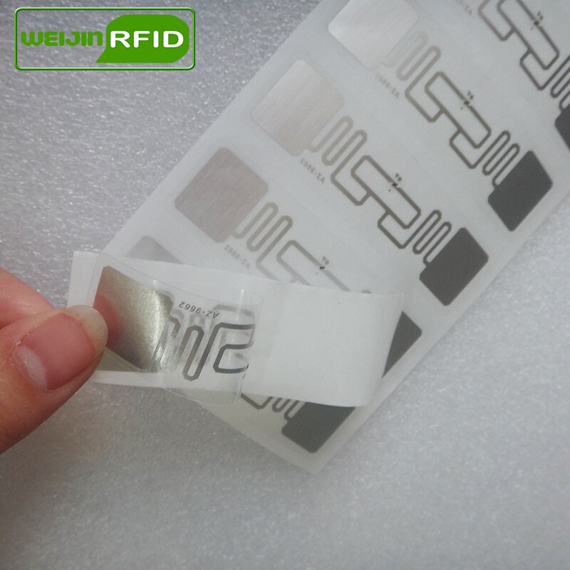 UHF RFID tag EPC 6C aufkleber Alien 9662 nass inlay 915mhz868mhz860-960MHZ Higgs3 100 stücke freies adhesive passive RFID label