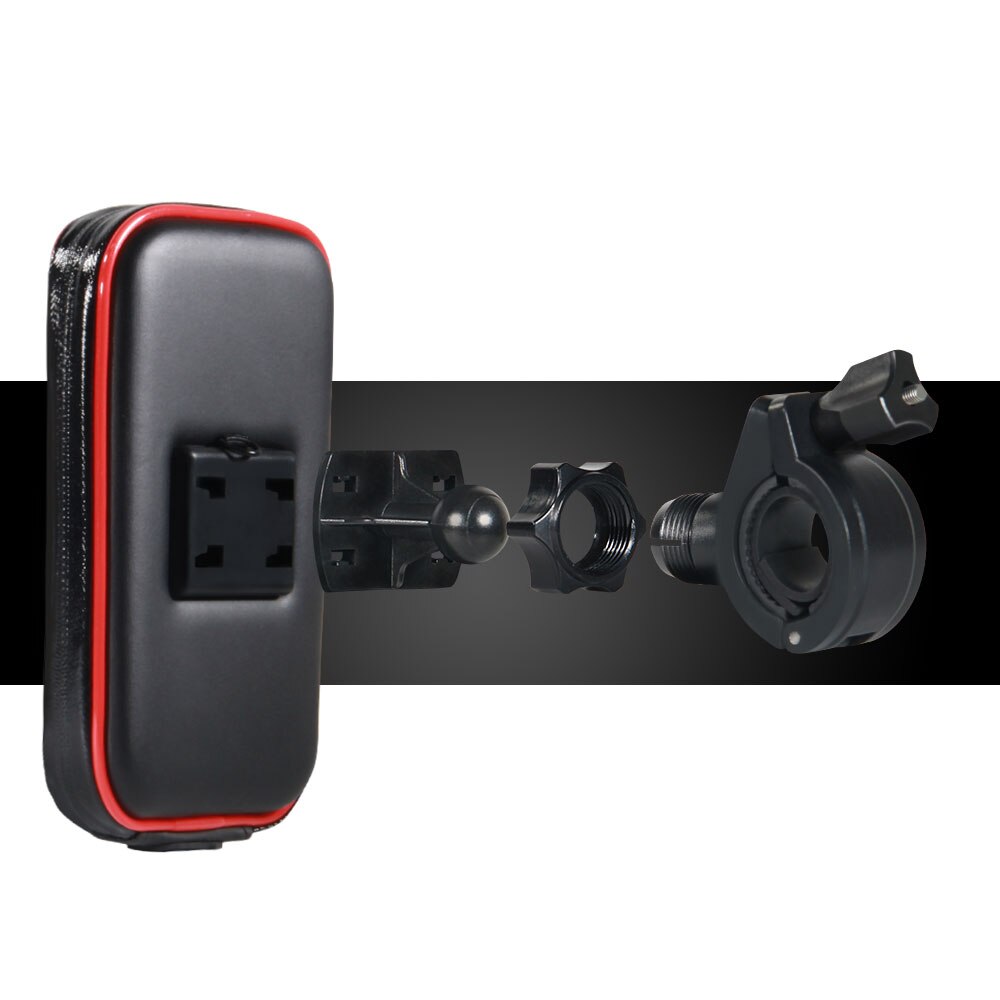 Herobiker mobiltelefon holder motorcykel cykel mount beslag stand holder til telefon vandtæt etui taske til iphone 6/7 samsung
