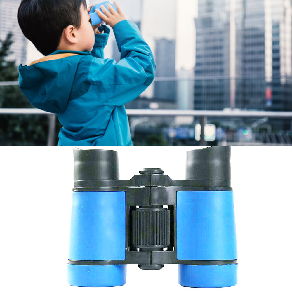 Blauw 4X30 Kinderen Verrekijker Pocket Rubber Telescoop Voor Kinderen Outdoor Games