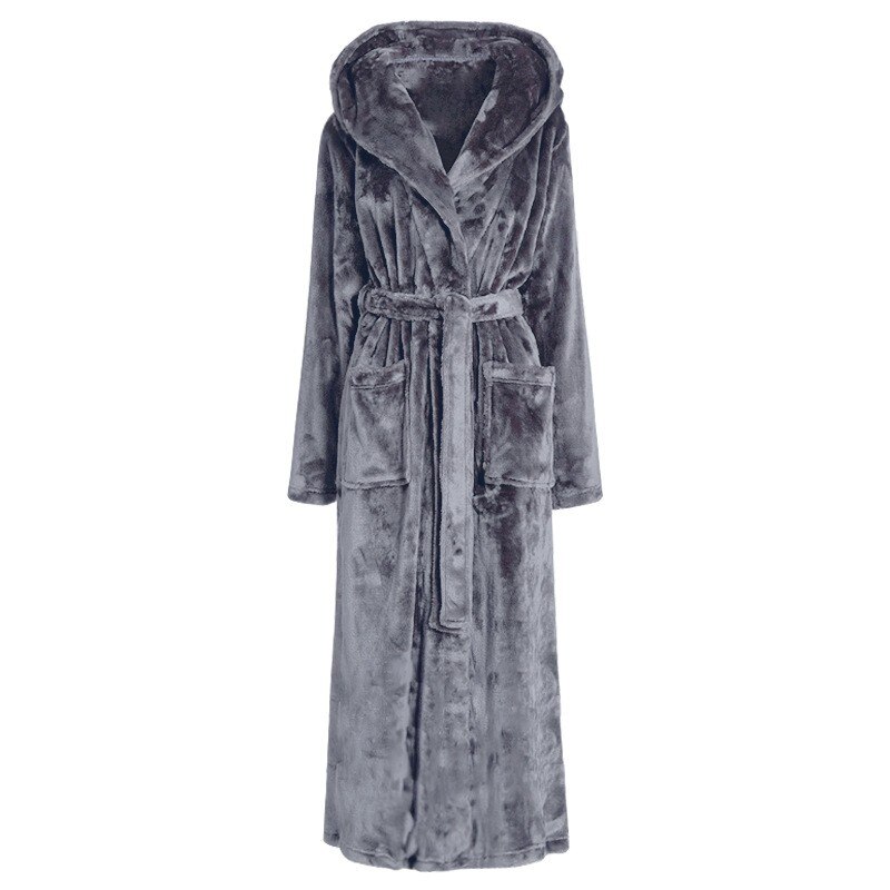 Revers Nighwear Herfst Winter Gewaad Voor Vrouwen Nachtkleding Warme Zachte Badjas Lange Mouw Nachtjapon Thicken Kimono Kamerjas