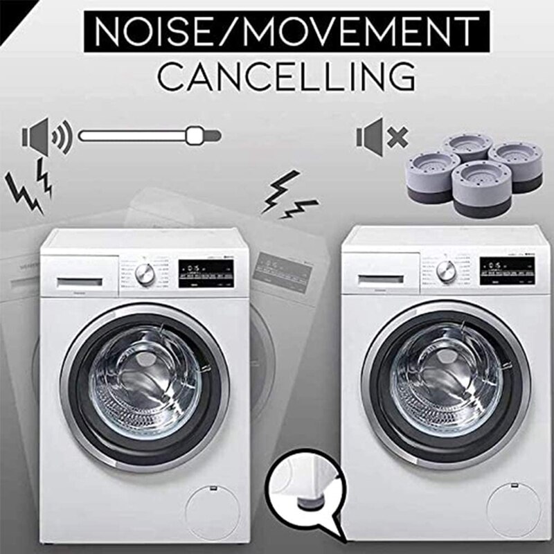 Shock and Noise Cancelling Washing Machine Support,Washer and Dryer Anti-Vibration Pads,Washing Machine Foot Pads