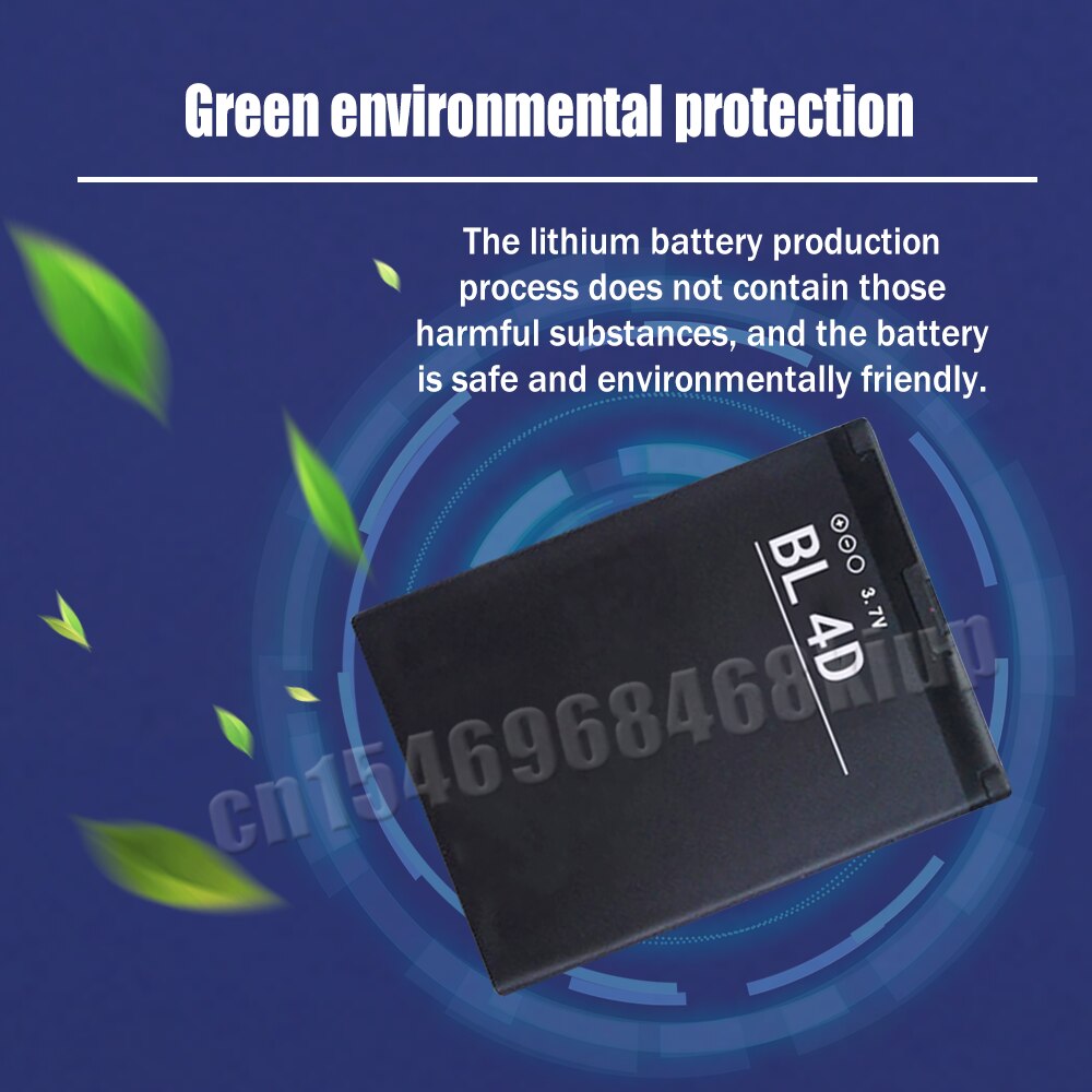 BL-4D-batería de litio recargable BL 4D BL4D de 1200mAh para Nokia Mini, E7, E7-00, N5, N8, N8-00, E5, E6, E5-00, 702T, T7-00, 803, N803