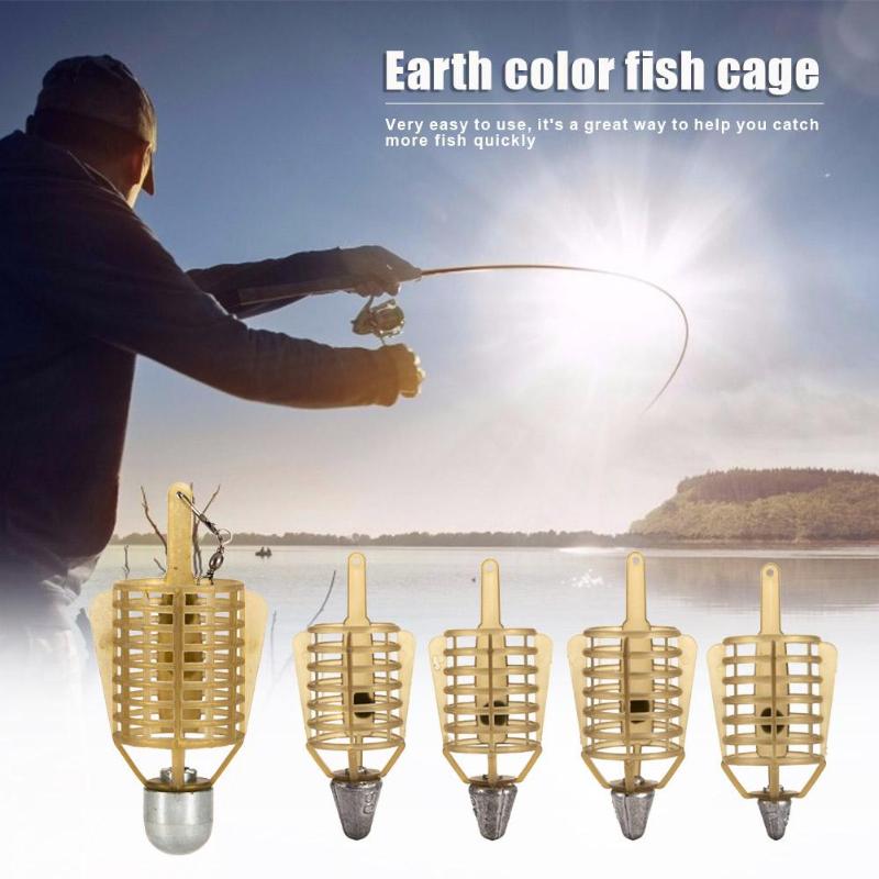 Bateau carpe pêche distributeur d'appâts Cages porte-leurre panier Cage piège de pêche plomb plombs plastique pêche leurre Cage