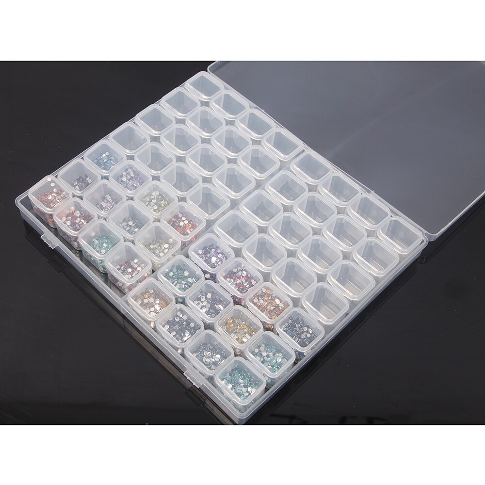 Diamond Painting 28/56/224 Slot Box Storage Accessories Tool Nail Art Rhinestone Bead Stone Storage Box Sewing Container
