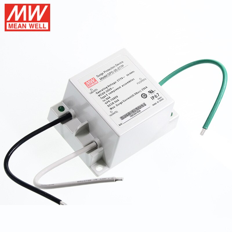 MEAN WELL SPD-20-277P 20kA LED Driver Surge Protection Device Waterproof IP67