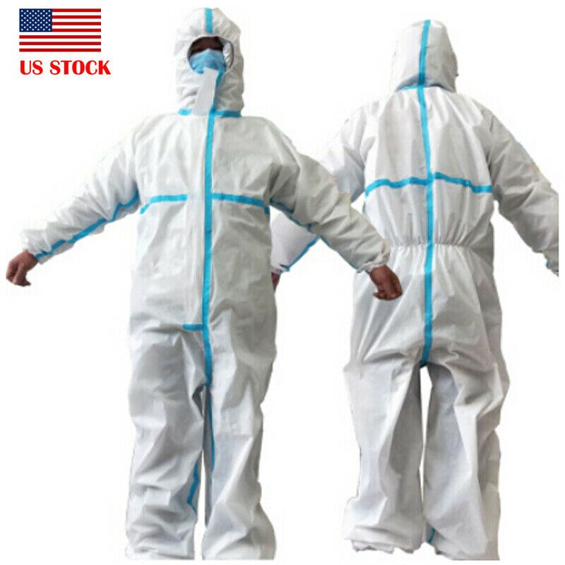 Disposable Coveralls Clothing Protective Safety Overalls Suit Full Protection Anti-Virus Flu Clothing Suit