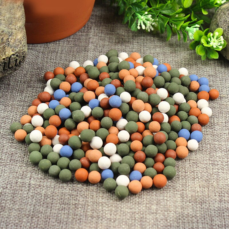 500g Multi couleur boucher pierre Pot décoration Anion terre eau Culture botanique peint poterie céramsite boule jardin teinté