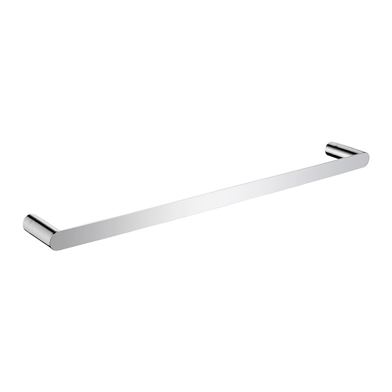 Modern Bathroom Accessories Chrome Finish Toilet Paper Rack Towel Bar Shelf Glass Holder Wall Mount Hook Bathroom Hardware Set: Towel Bar B