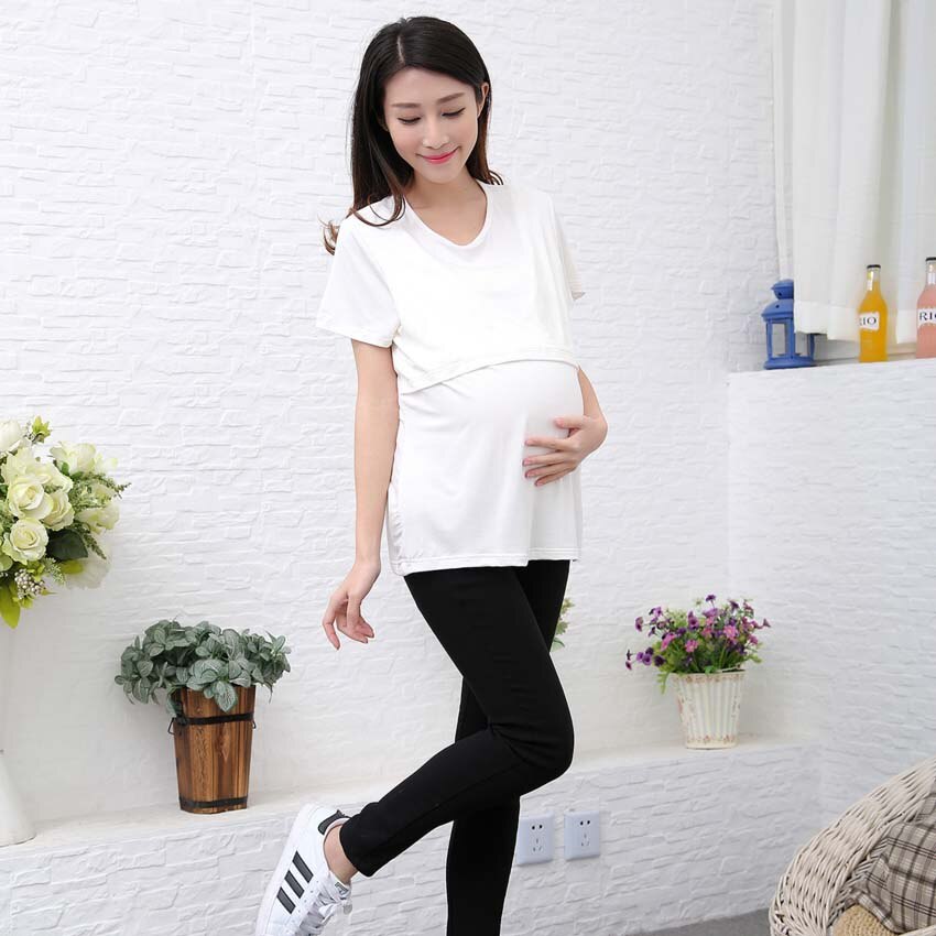 Maternity Clothes Spring Summer Striped Loose Casual Breastfeeding Blouses Tops for Pregnant Women Pregnancy Tanks