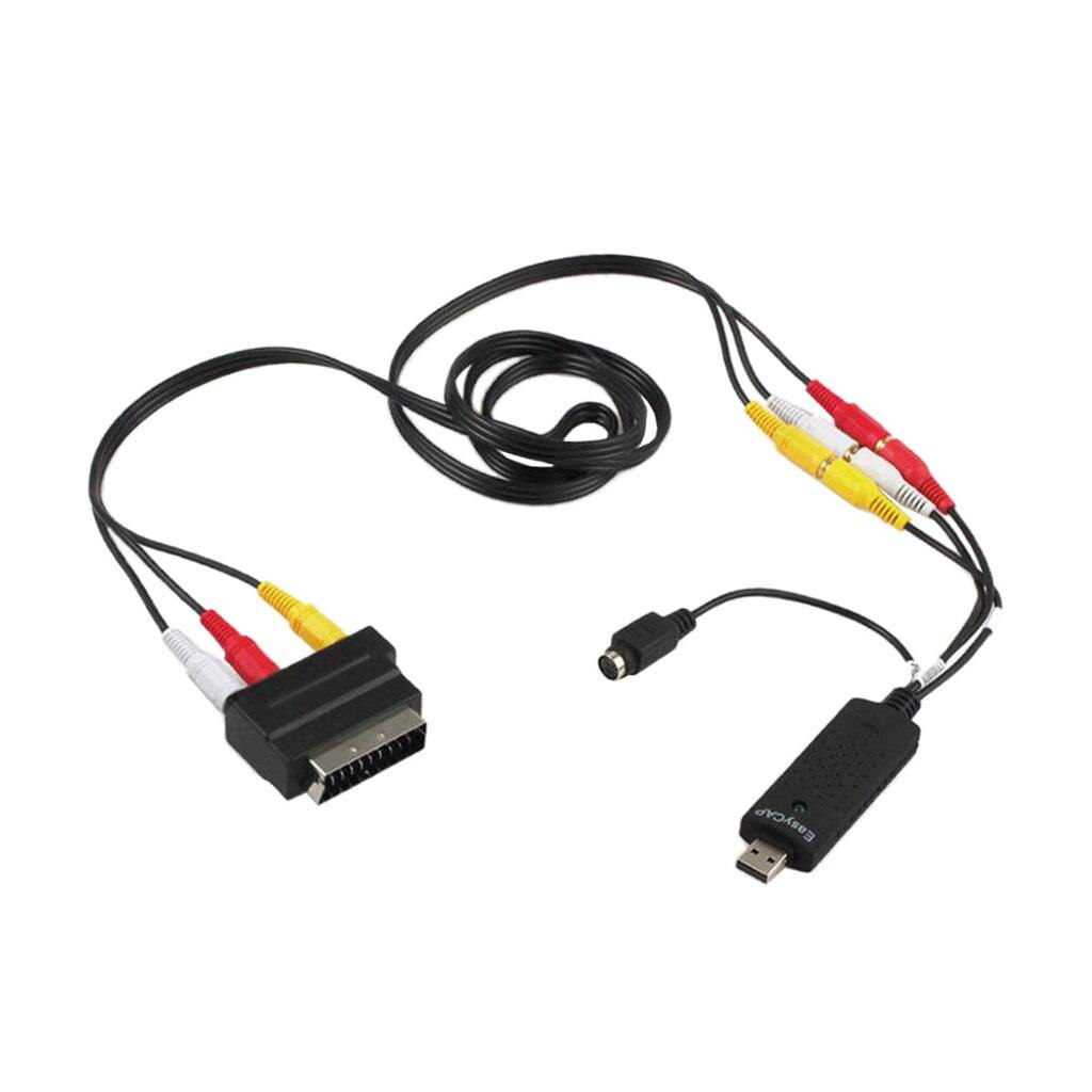 USB 2.0 VHS to DVD Converter Capture Card Adapter For Windows 10/8/7/Vista/XP