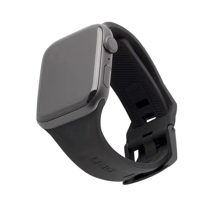 Bracelet en Silicone pour Iwatch4 5 / Iwatch2 3 44 / 42mm bracelet montre intelligente accessoires de bracelet de remplacement: Black 44 42mm