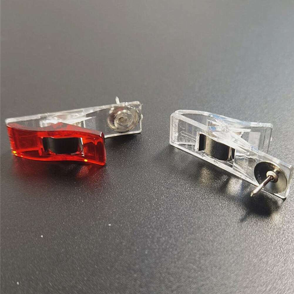 DIY Fastener Transparent Hemming Crocheting Clamps Pack Knitting Fabric Craft Quilt Binding Thumbtack Sewing Clip Accessories