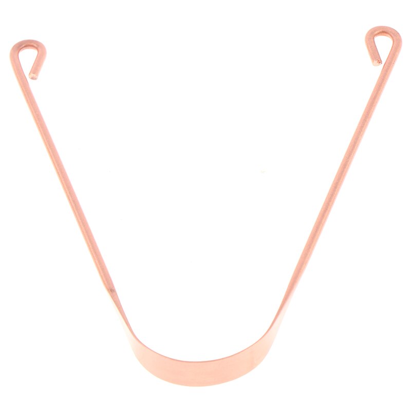 1PC Red Copper Tongue Scraper Cleaner Scraper Men Women Soft Silicone Toothbrush Dental Oral Care Hygiene Health Care Tool