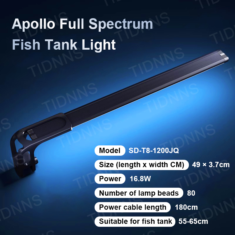 Luz LED para acuario, iluminación de cultivo de plantas, lámpara con Clip impermeable Extensible para pecera de 12-75CM: YELLOW