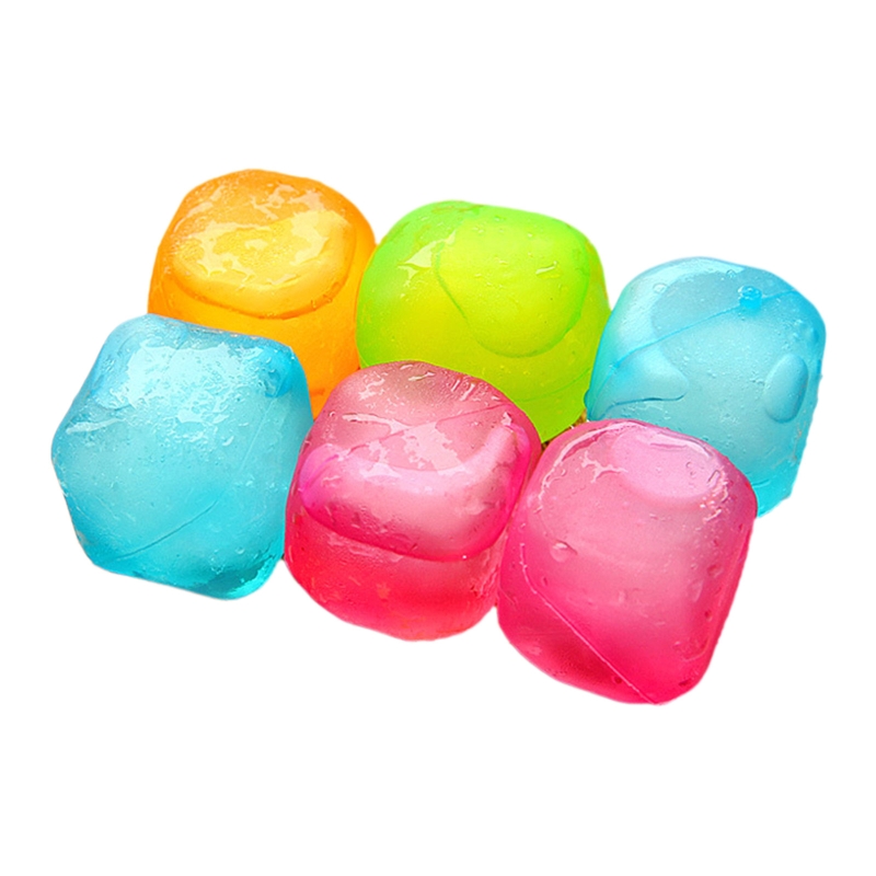 Cubitos de hielo reutilizables de grado piezas, cubos de hielo de plástico no diluidos, lavables, para Picnic y Camping, 6 unidades