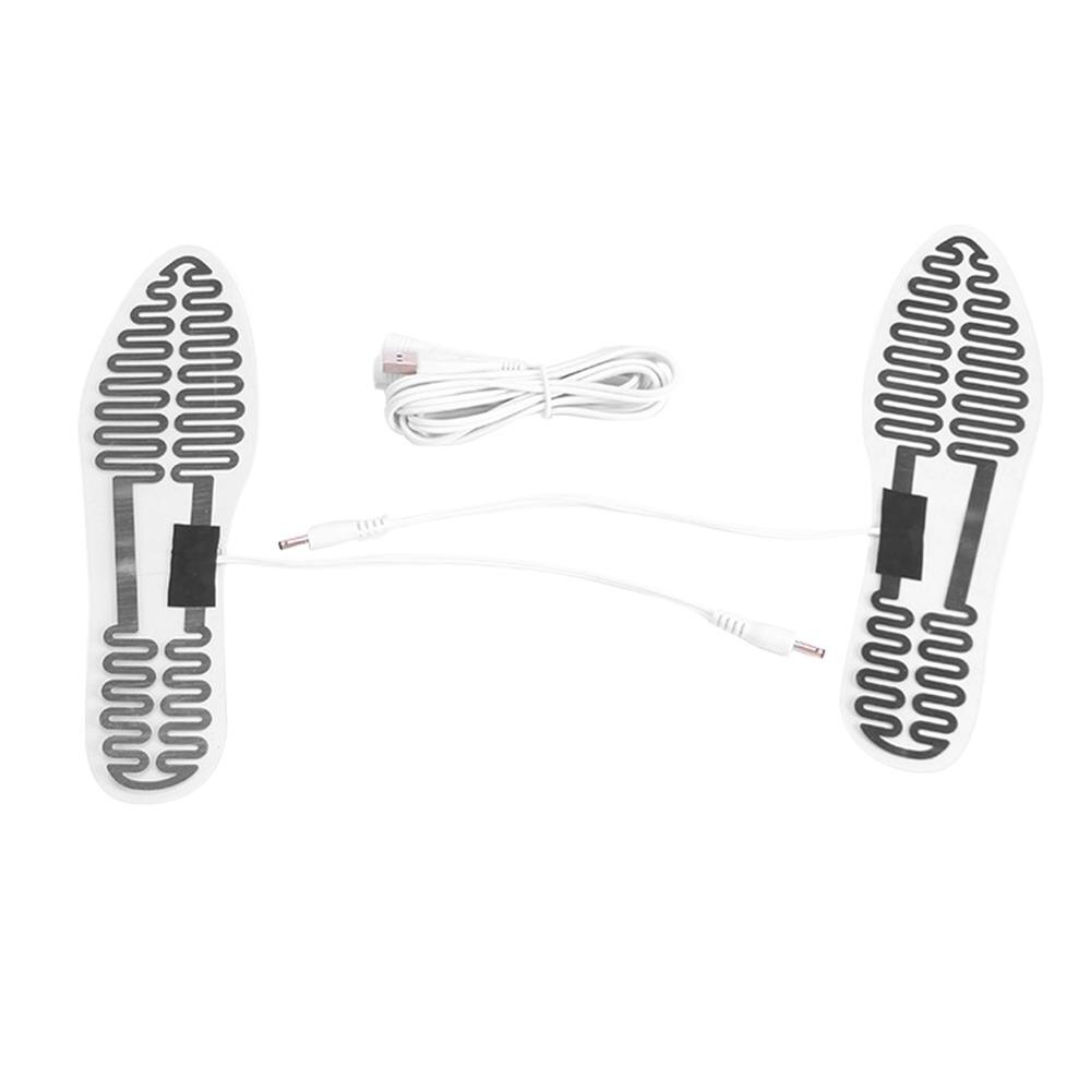 1Pair 23CM USB Electric Heated Insoles Foot Warmer Heated Boots Shoes Pads Winter Outdoor Ski warming Insoles