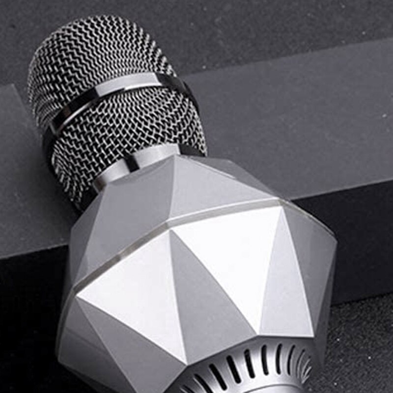 Karaoke Microphone Mobile Phone Singing Microphone Wireless Bluetooth Microphone with o Handheld Microphone