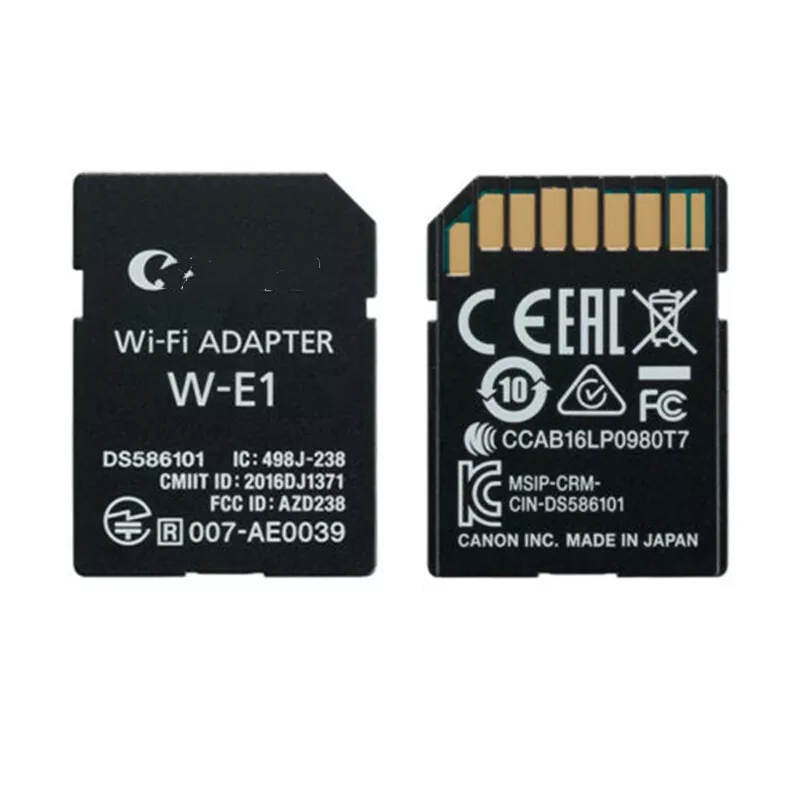 Adaptador wifi para cámara Canon W-E1, accesorio para cámara EOS 5DS / 5DS R /7D2 mark II en chino,
