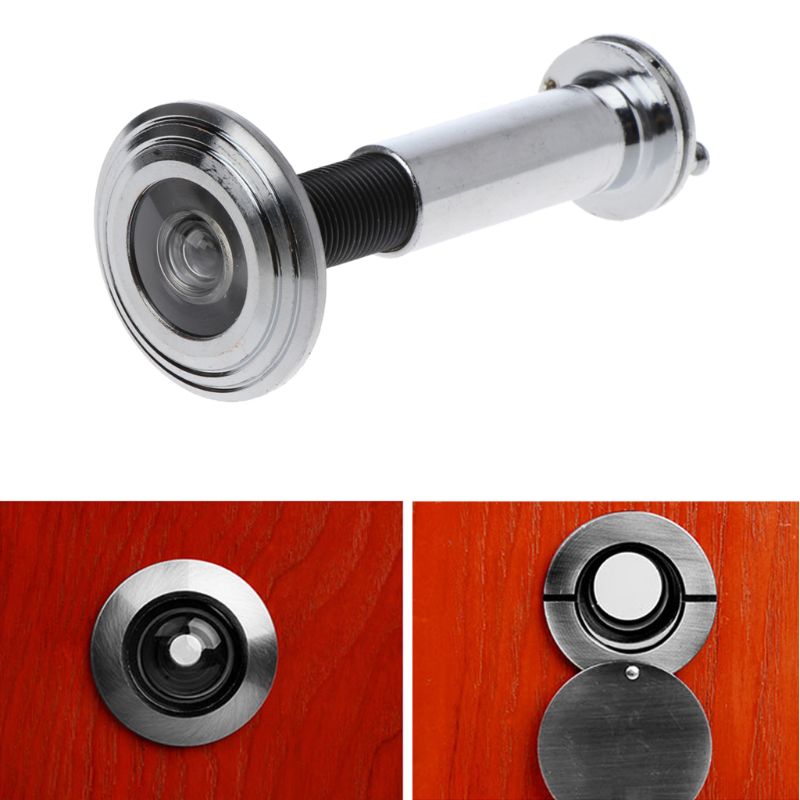 220 Degree Wide Viewing Angle Door Viewer Privacy Cover Adjustable Security Door Eye Viewer Home Hardware Tools