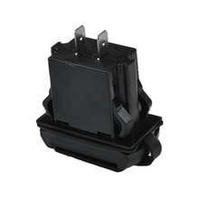 12V Charger Boat Socket Rocker Switch Panel Voltmeter PA66 Nylon Black