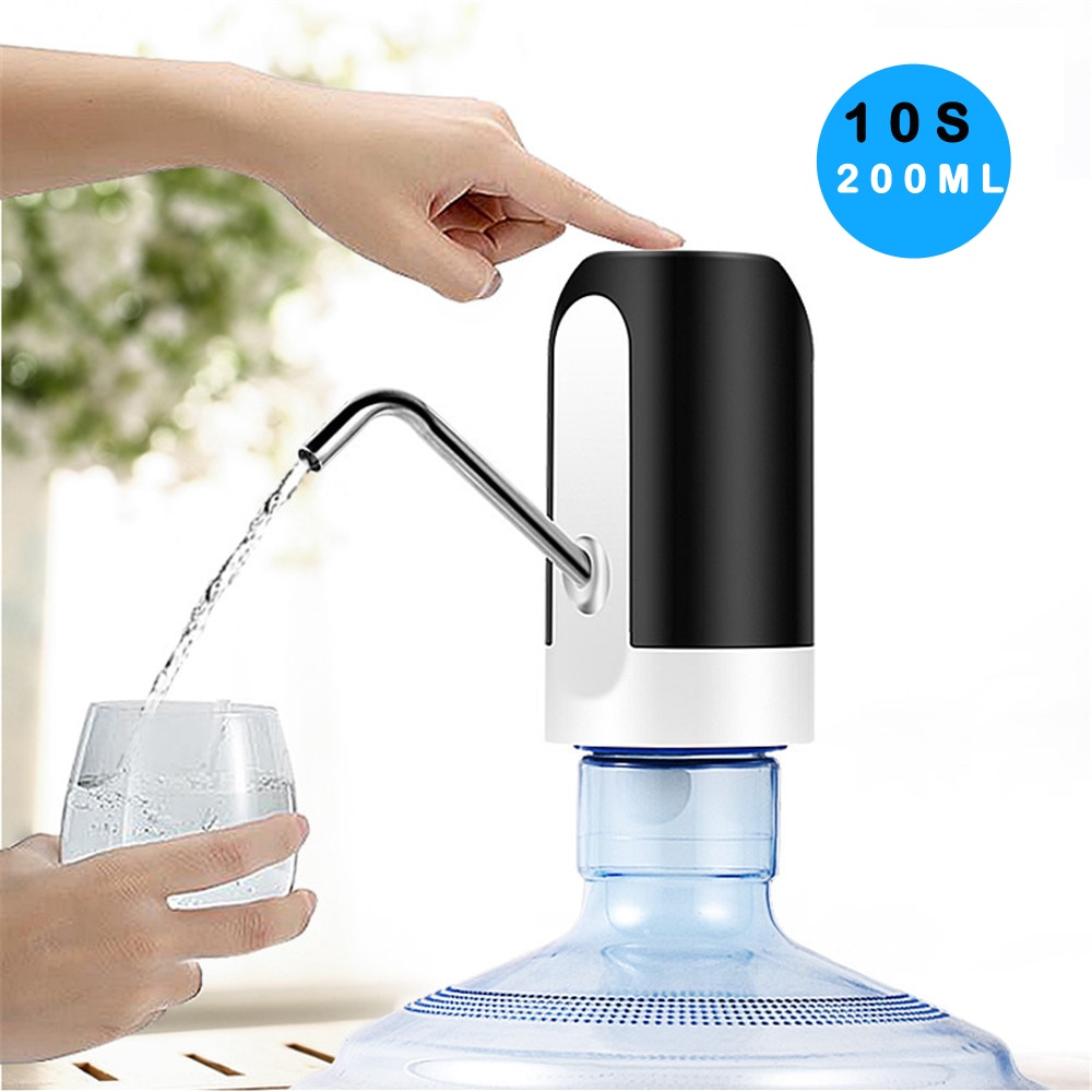 Vattenflaska pump usb laddning elektrisk vatten dispenser bärbar automatisk mini drink dispenser pump för drycker