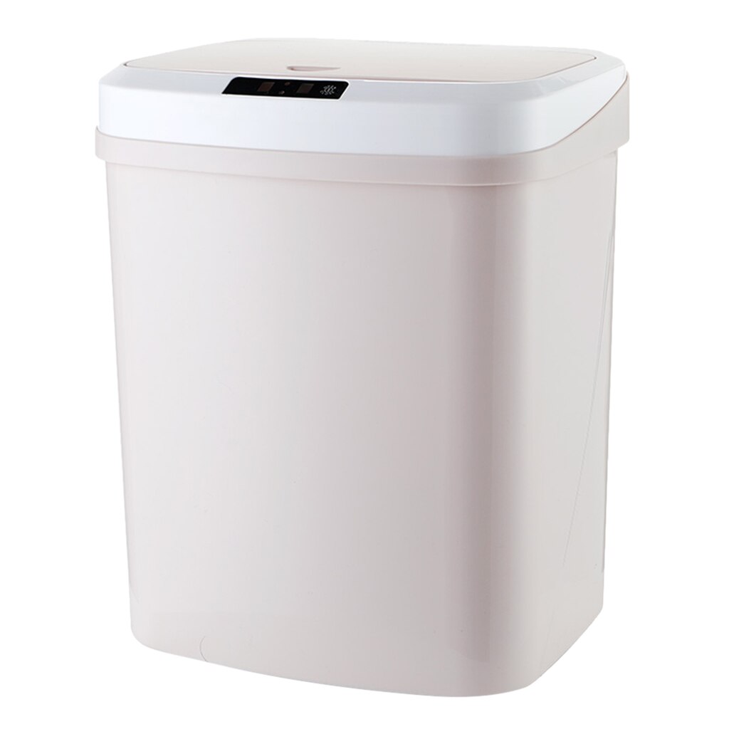 3 åbne tilstande smart automatisk sensor skraldespand med låg 30cm induktion 15l: Khaki 15l