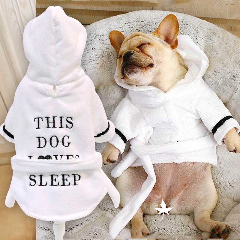 Pijama para perro cachorro, ropa para mascotas suaves, abrigo para perros pequeños y medianos, Chihuahua, Bulldog Francés, Pug