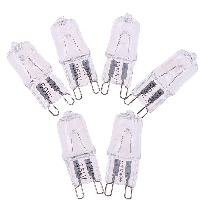 120V 25W 40W 60W Oven Light Bulb G9 High Temperature Bulb Steamer Light G9 Oven Lighting Bulb 10PCS