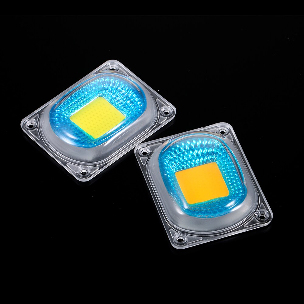 Warm Wit High Power Cob Led Licht Chip Met Lens Integratie Lamp Kit Set Voor Flood Project Licht Aquarium aquarium 50W