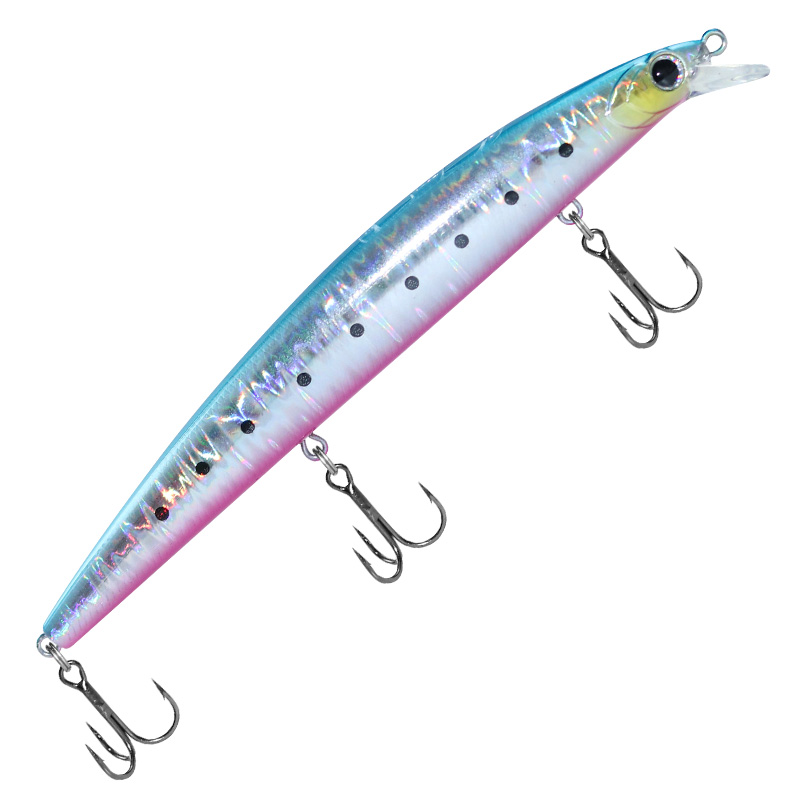Señuelo de pesca Minnow 120mm 14,5g 140mm 21g agua salada lubina negra Lucio cebos duros de fundición larga: 120 mm / YELLOW