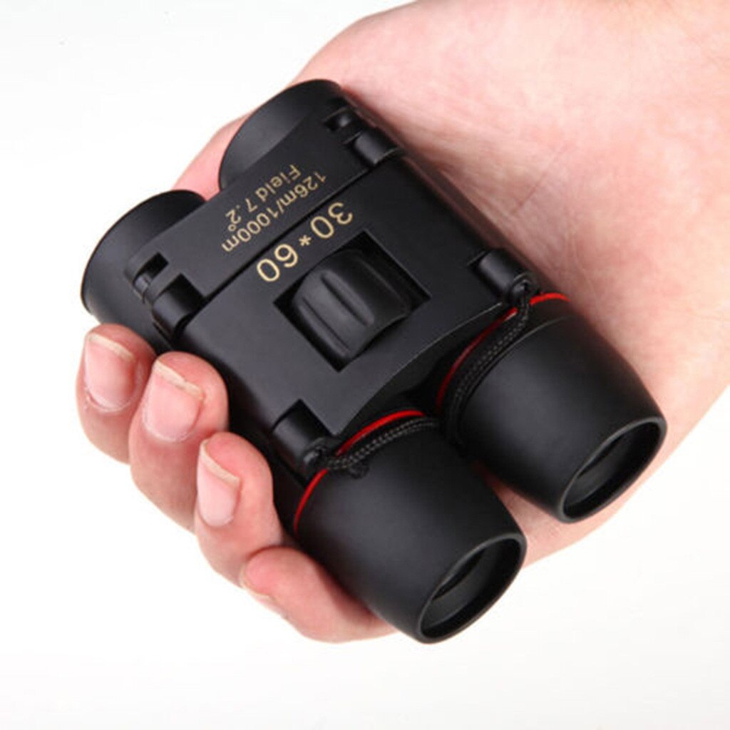 Mini binocolo portatile 30x60 Zoom visione notturna per viaggi all'aperto telescopio pieghevole con borsa telescopio tasca per fotocamera #35