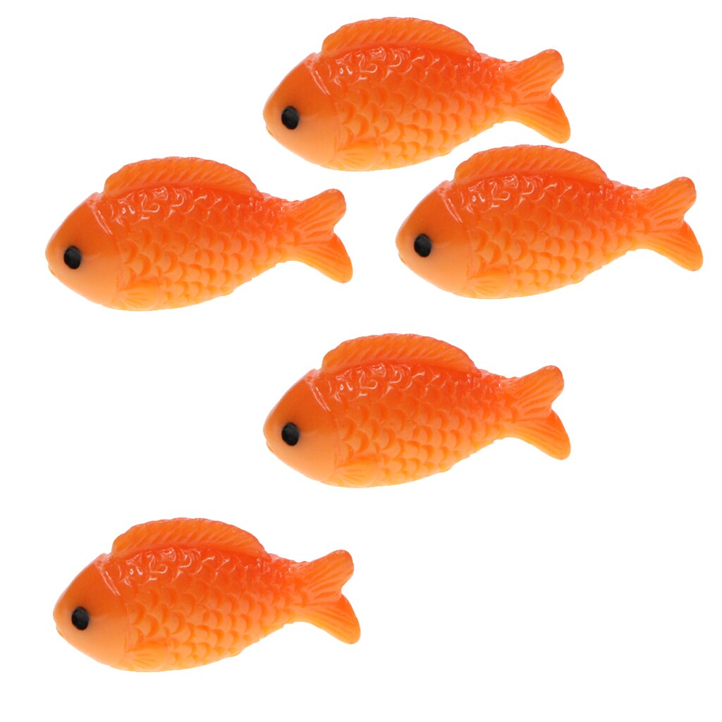 5 stykker mikro landskabsdekorationsfisk