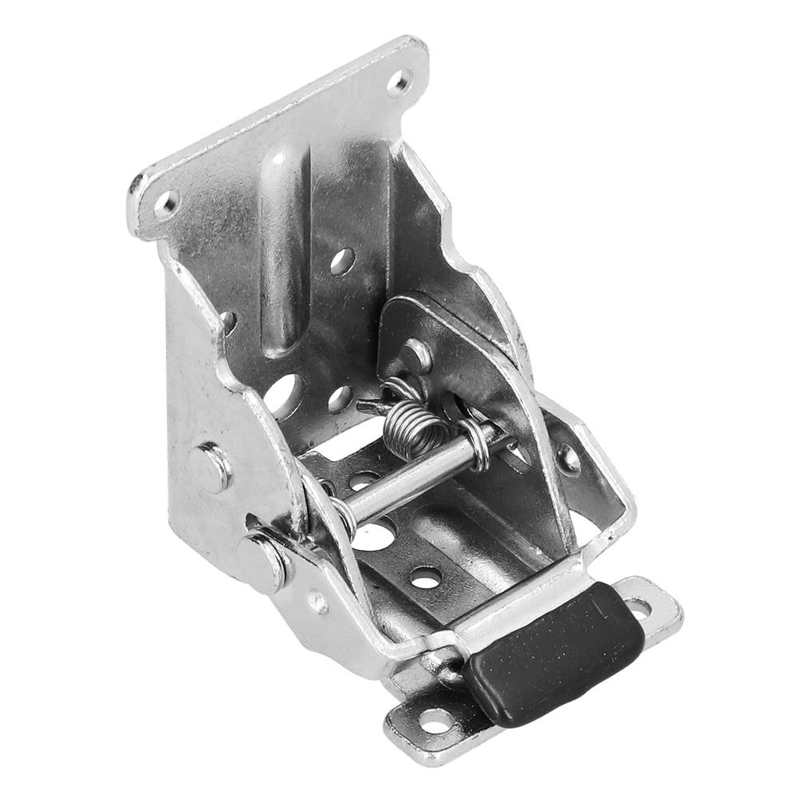 Folding Bracket Hinge 90° Hinge Aluminum Alloy Self‑Locking Foldable Table Leg Bracket Furniture Hardware Accessories