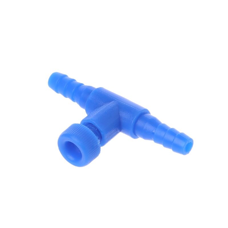 MroMax Aquarium 2-Way Air Line Plastic Regulator Connector For 4mm Tubing - Blue (5 Pack) - View #9