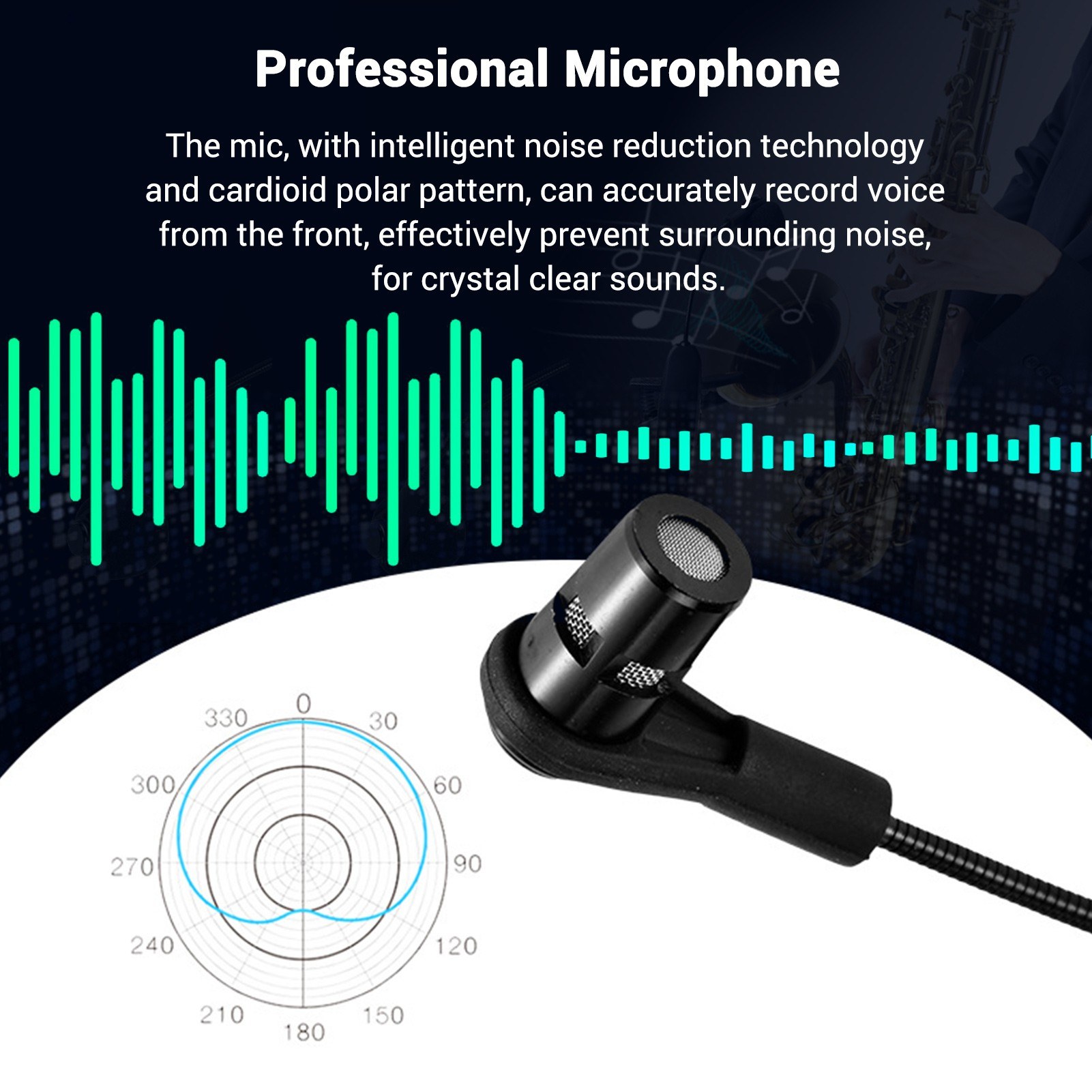 Instrumentos sem fio captador amplificador uhf 2.4g microfone receptor sem fio transmissor para saxofone trompete chifre tuba flauta